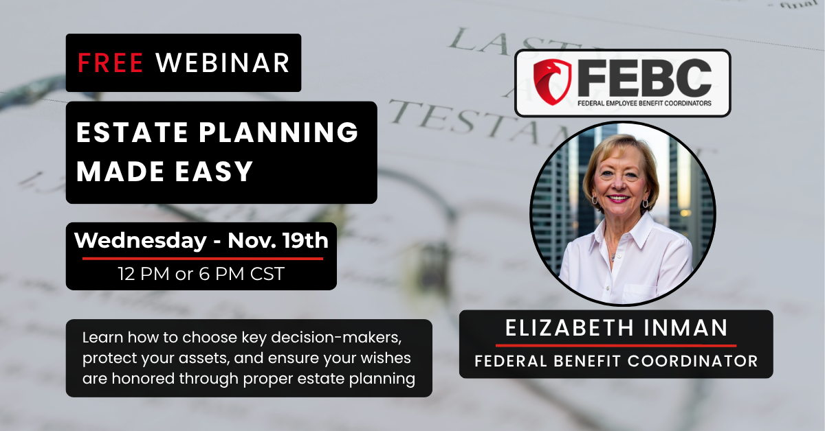 11.19 Estate Planning Made Easy 12 or 6pm